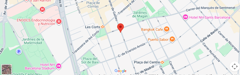 Mapa de ubicación de Familegalia en Barcelona
